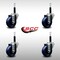 Service Caster 3.5'' SS Solid Poly Wheel Swivel 3/4'' Expanding Stem Caster Set, 4PK SCC-SSEX20S3514-SPUS-34-4 - alternate 4